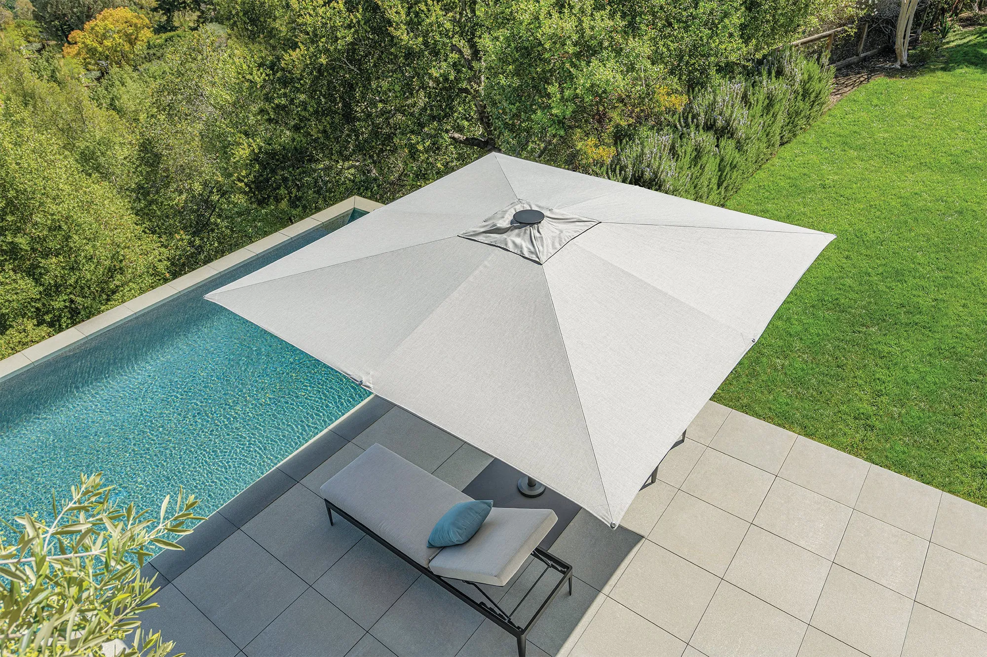 10 ft Square Atlas Umbrella by Shademaker