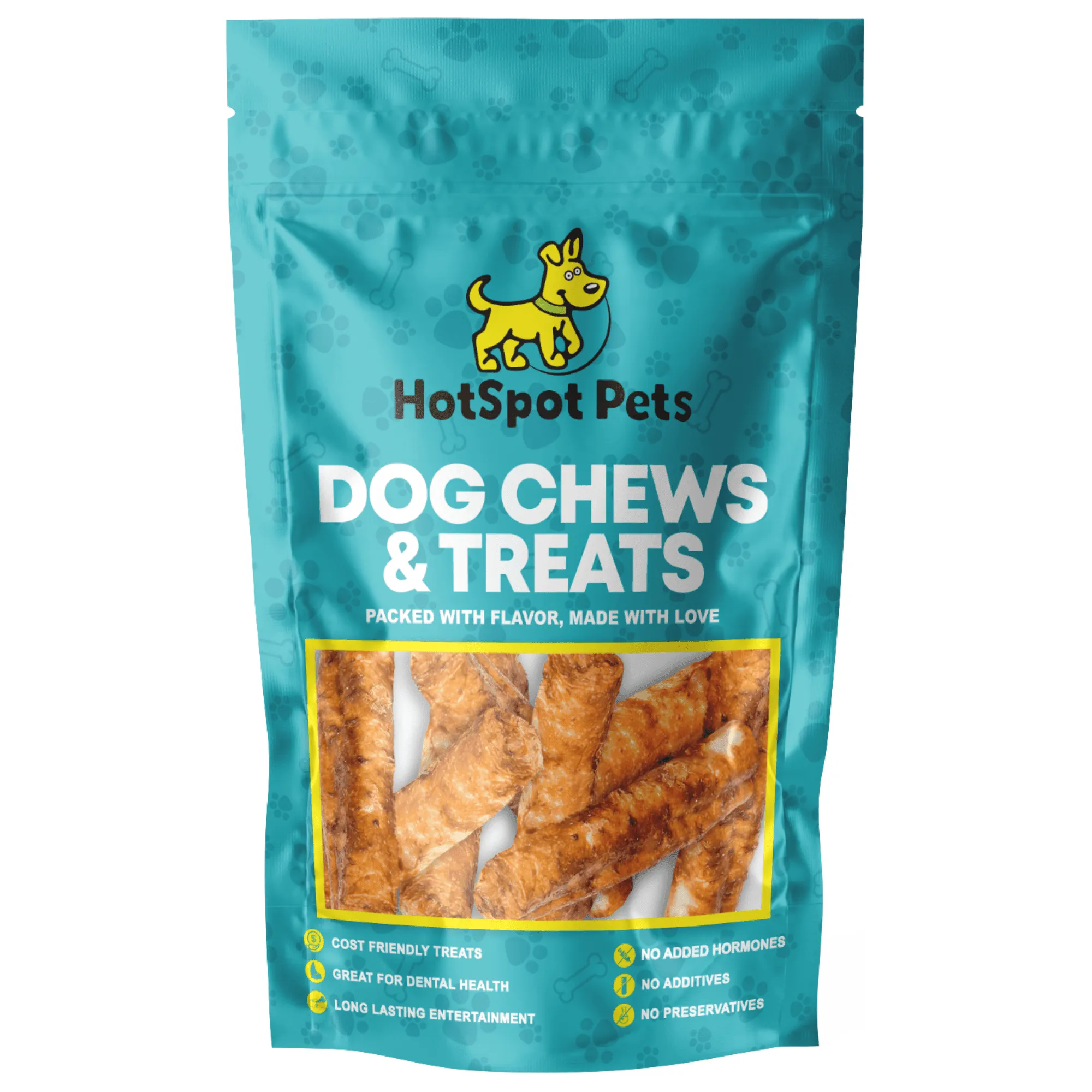 10" Beef Collagen Rolls for Large & Extra Large Dogs