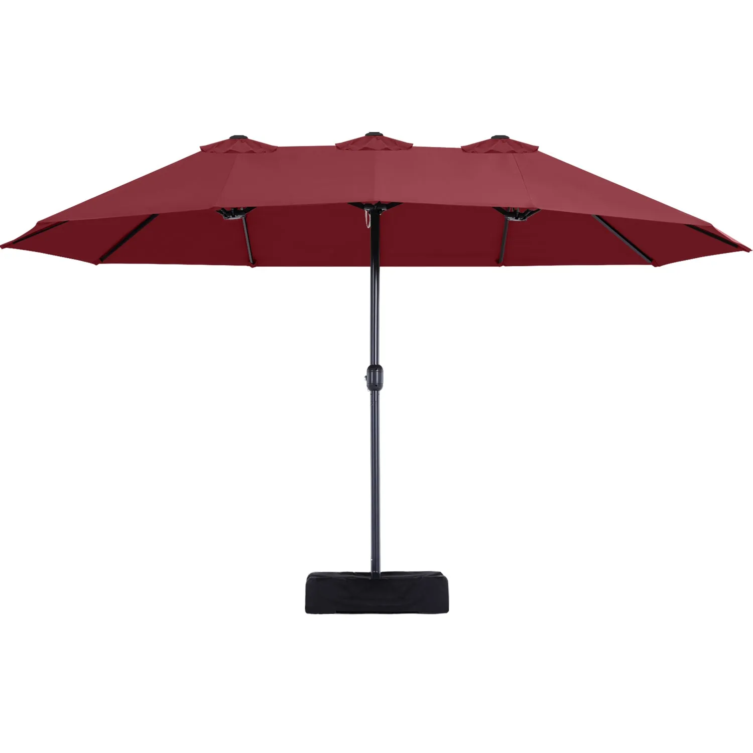 15FT Patio Outdoor Umbrella Double Sided Large Umbrella