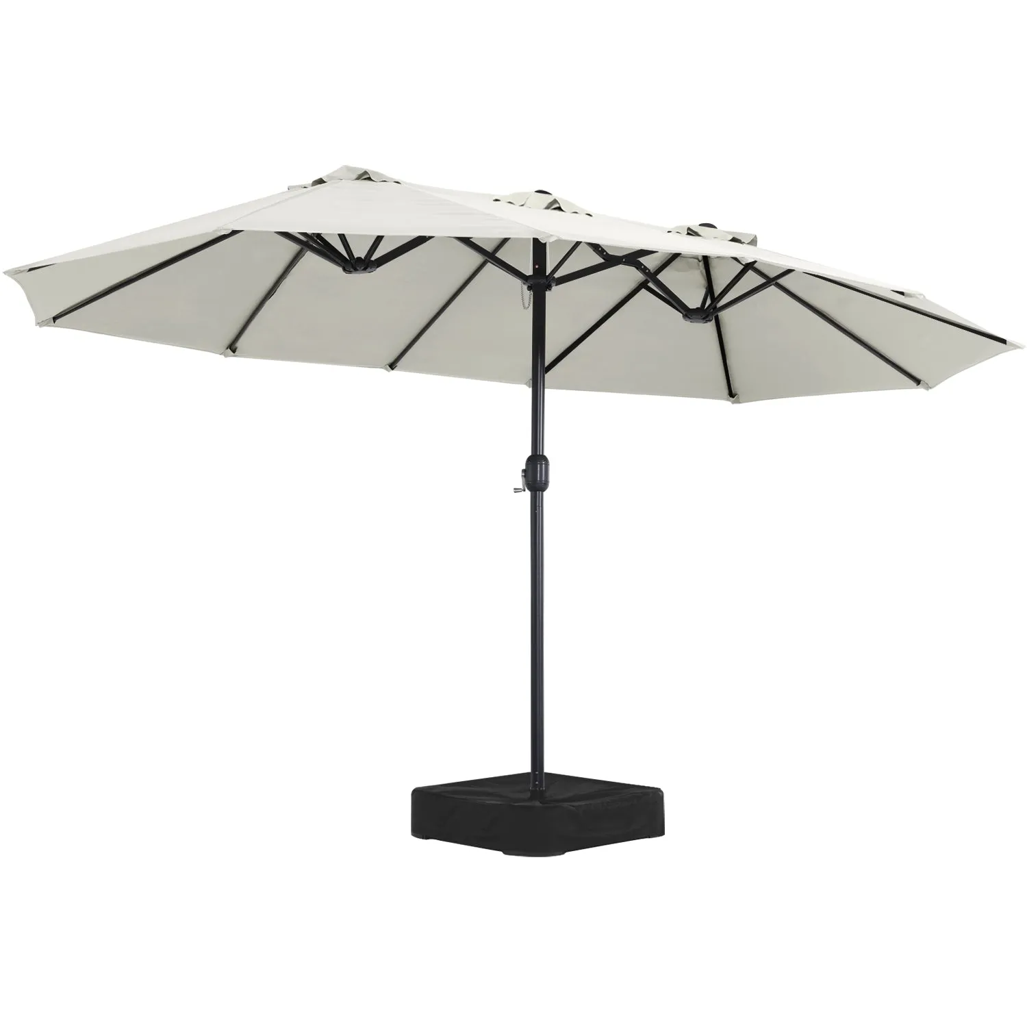 15FT Patio Outdoor Umbrella Double Sided Large Umbrella