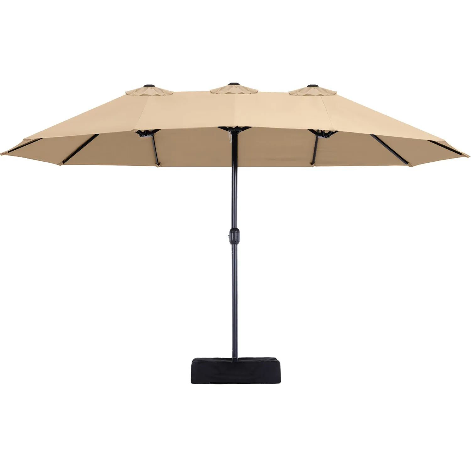 15FT Patio Outdoor Umbrella Double Sided Large Umbrella