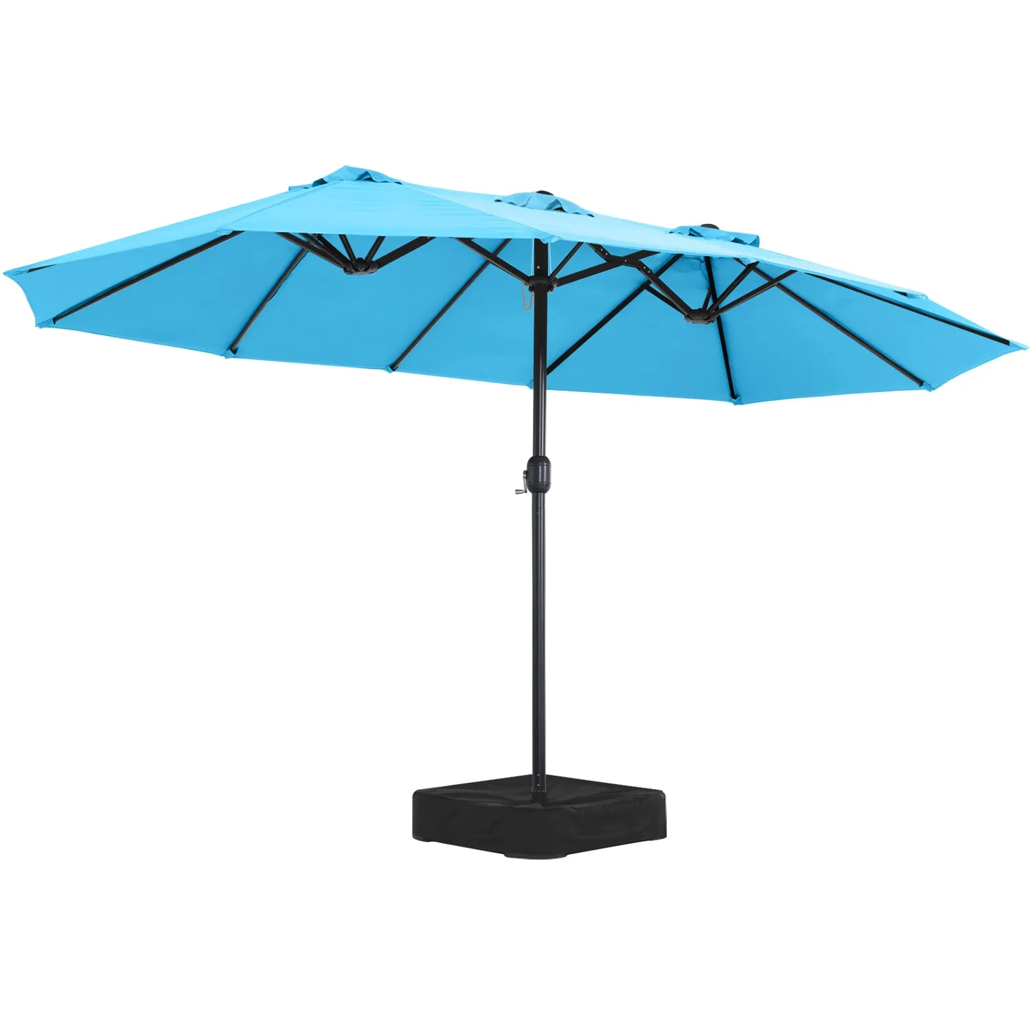 15FT Patio Outdoor Umbrella Double Sided Large Umbrella