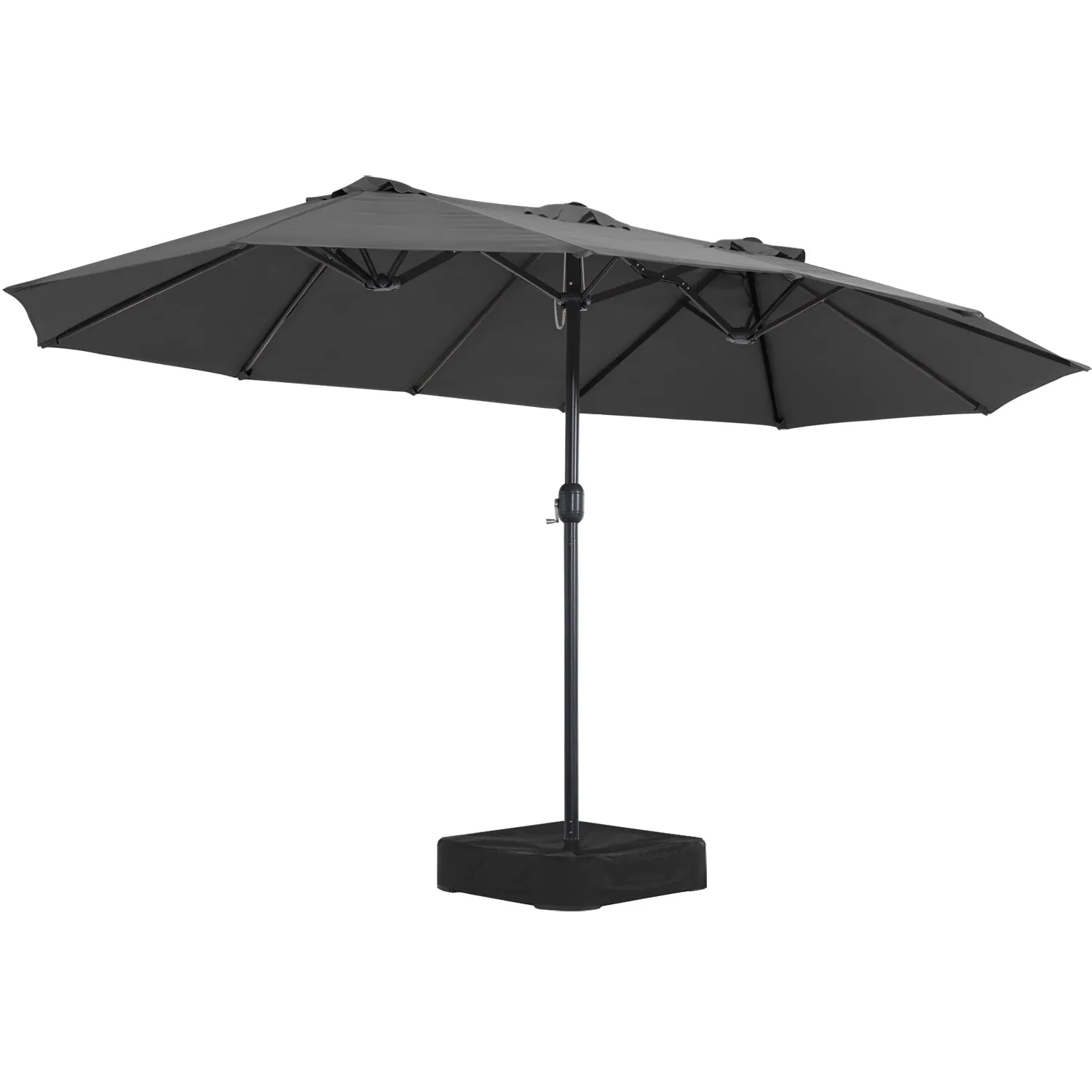 15FT Patio Outdoor Umbrella Double Sided Large Umbrella