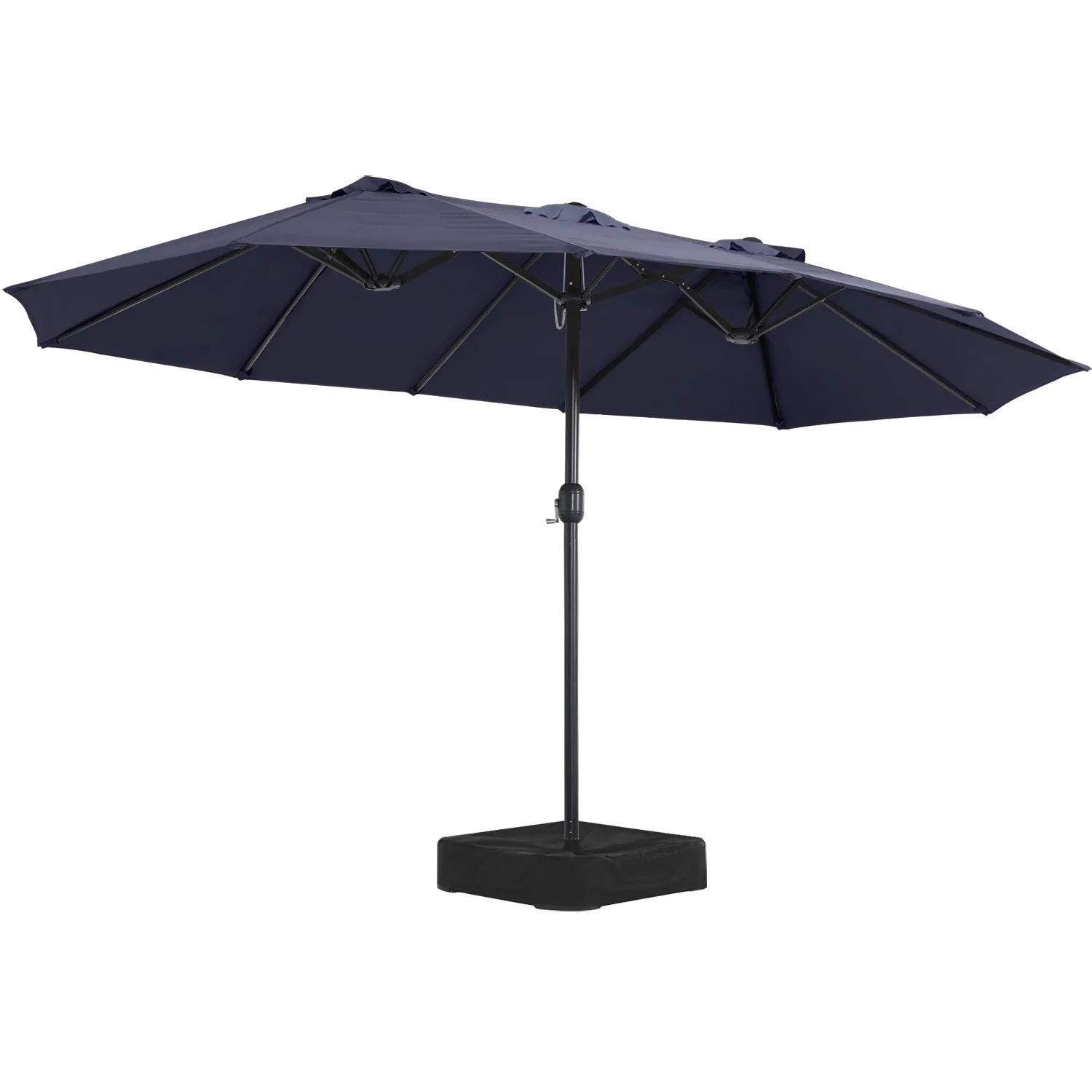 15FT Patio Outdoor Umbrella Double Sided Large Umbrella