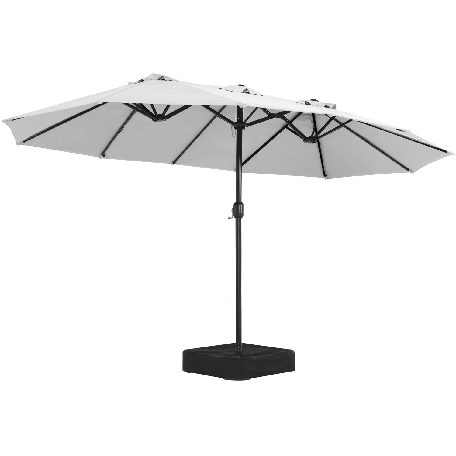 15FT Patio Outdoor Umbrella Double Sided Large Umbrella