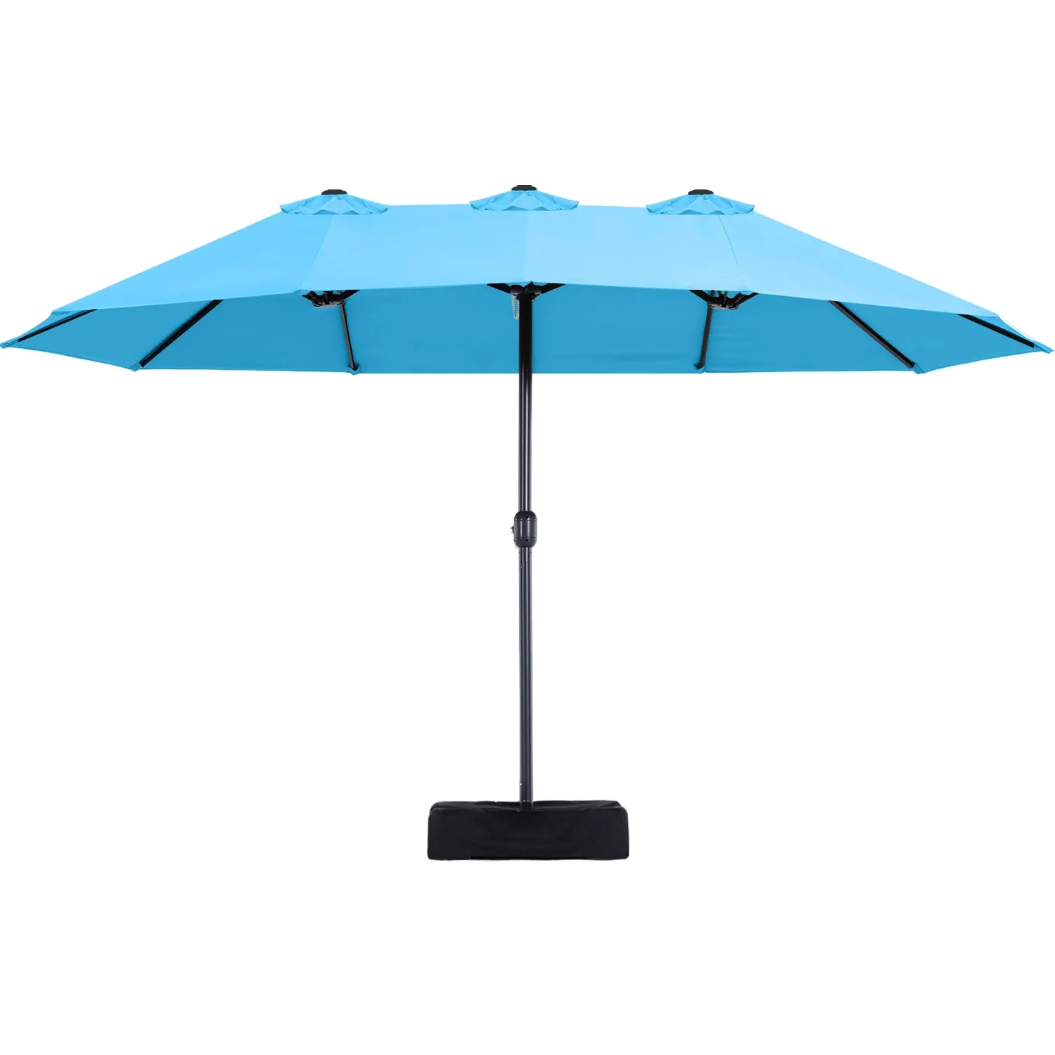 15FT Patio Outdoor Umbrella Double Sided Large Umbrella
