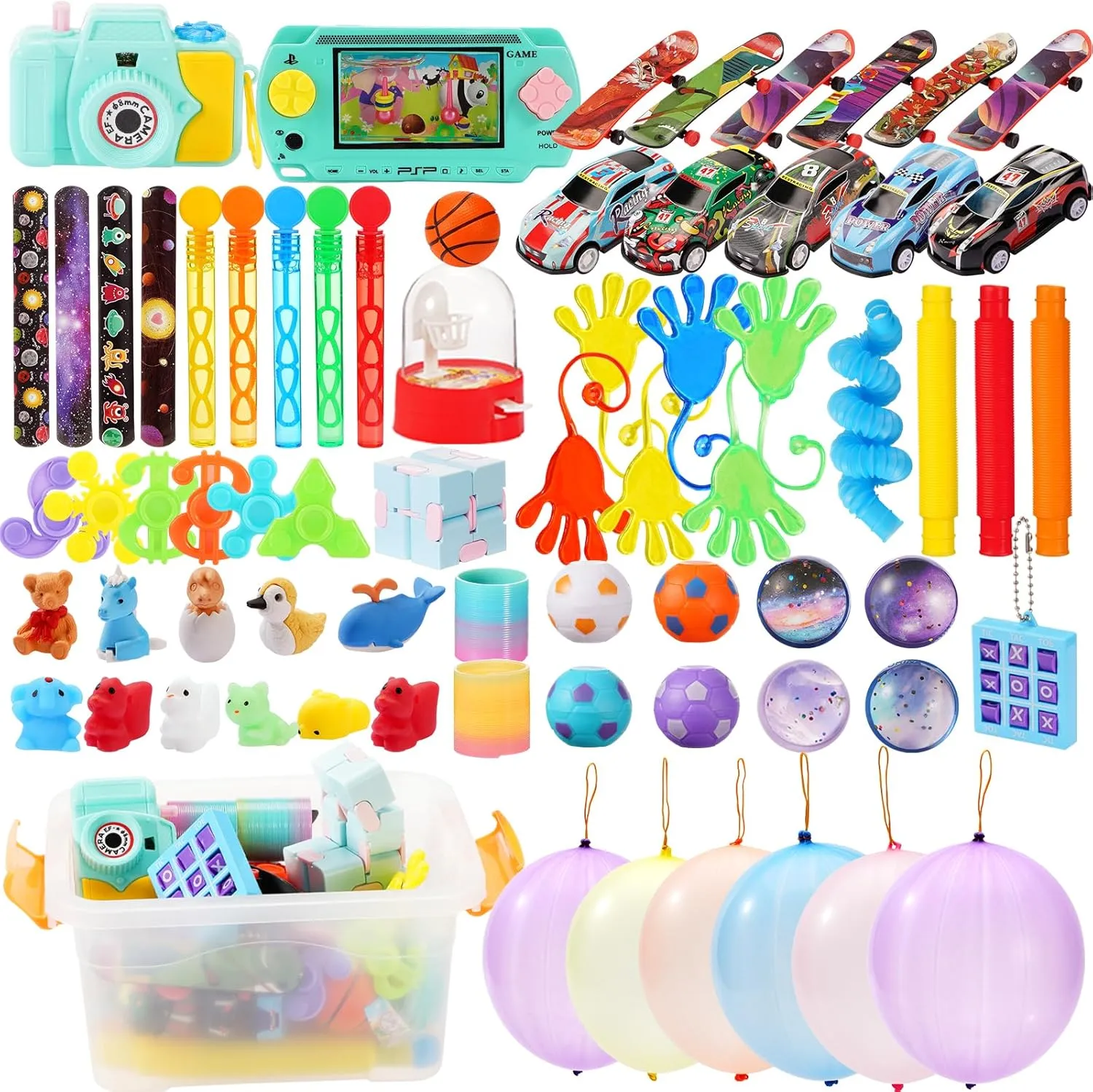 70Pcs Party Favors Christmas Stocking Stuffers for Kids Fidget Toys Bulk Autism Sensory Treasure Box Toys for Boys Girls Stress Relief Anxiety Relief Classroom Prizes Pinata Goodie Bags Filler