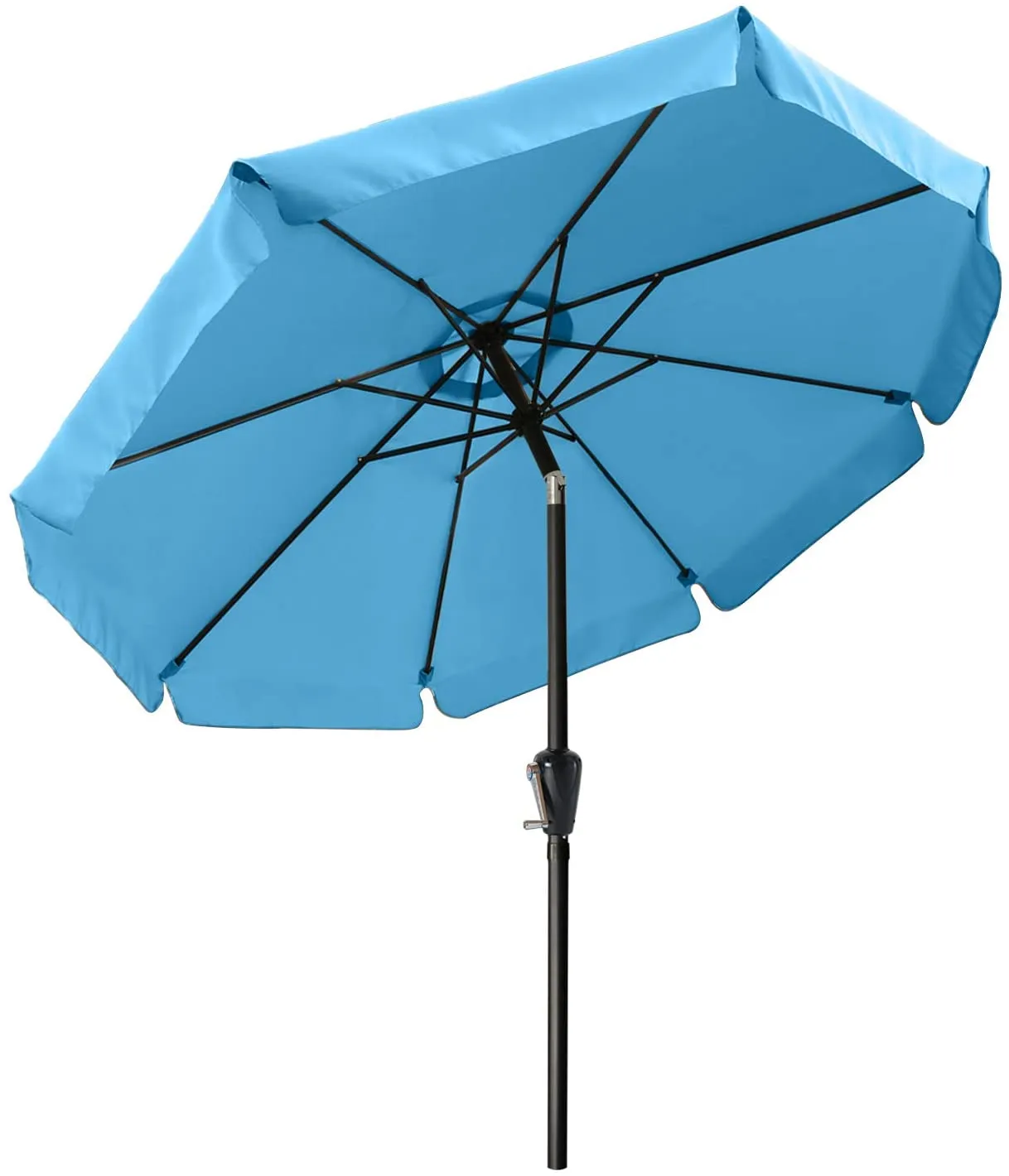 ABCCANOPY Outdoor Table Market Umbrella with Push Button Tilt and Crank for Patio Pool