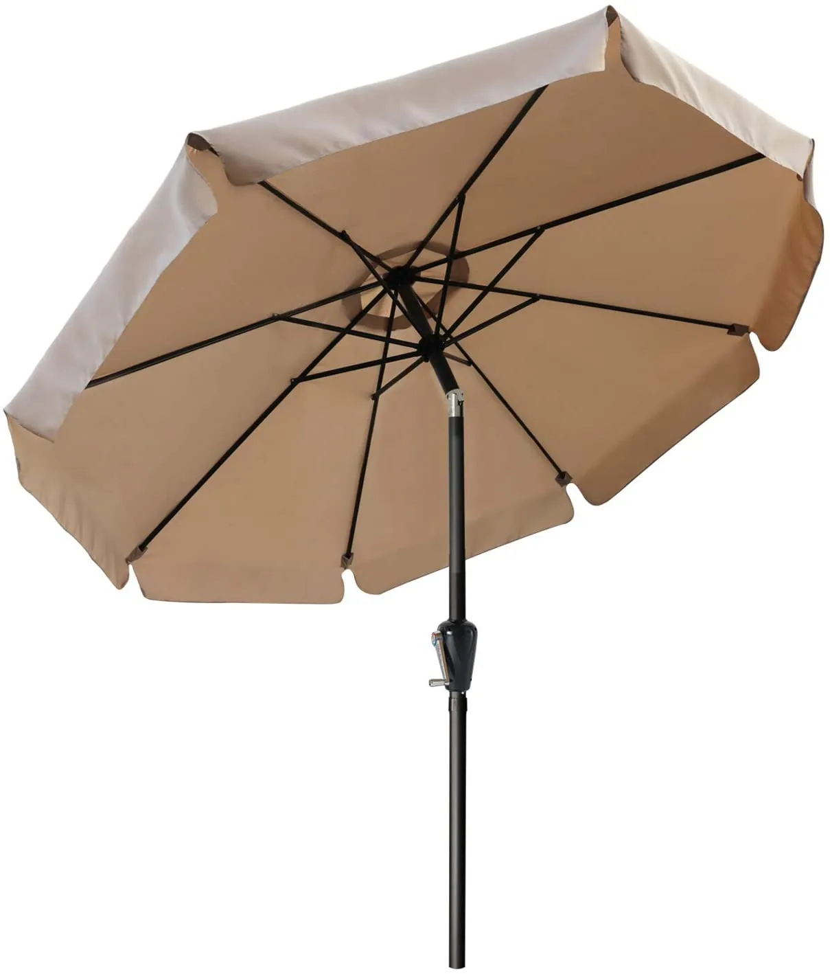 ABCCANOPY Outdoor Table Market Umbrella with Push Button Tilt and Crank for Patio Pool