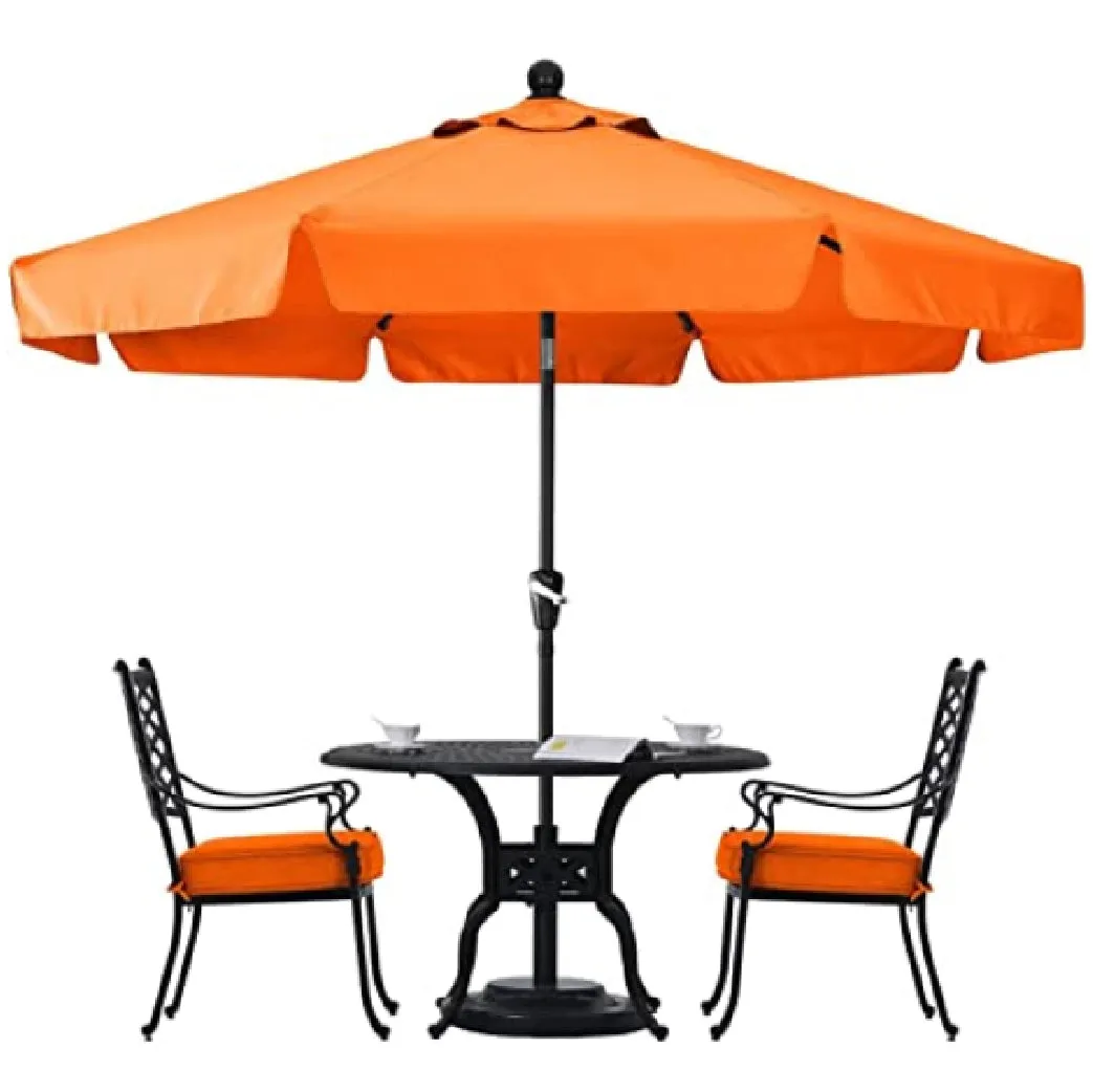 ABCCANOPY Outdoor Table Market Umbrella with Push Button Tilt and Crank for Patio Pool