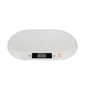 Baby Scale, Smart Weighing with 3 Modes, Tare Function, Curved Platform with Ruler for Infants, Newborns, Puppies, Cats, Toddlers