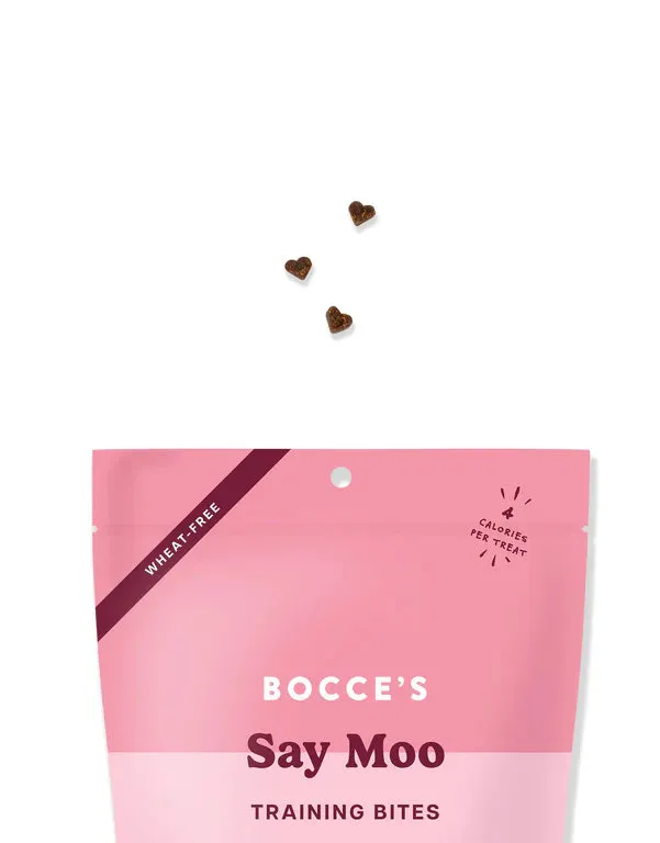 Bocce's Bakery Training Bites Say Moo