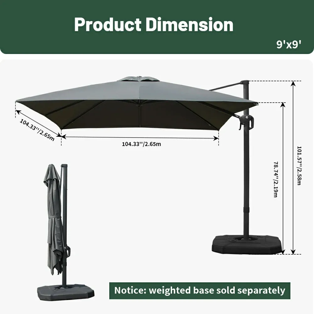 Cantilever Umbrella- Single Top