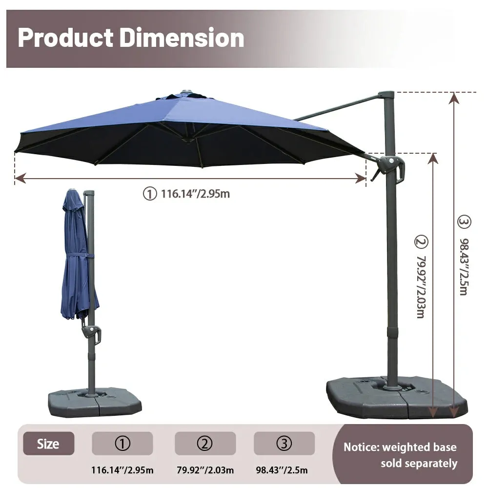 Cantilever Umbrella- Single Top