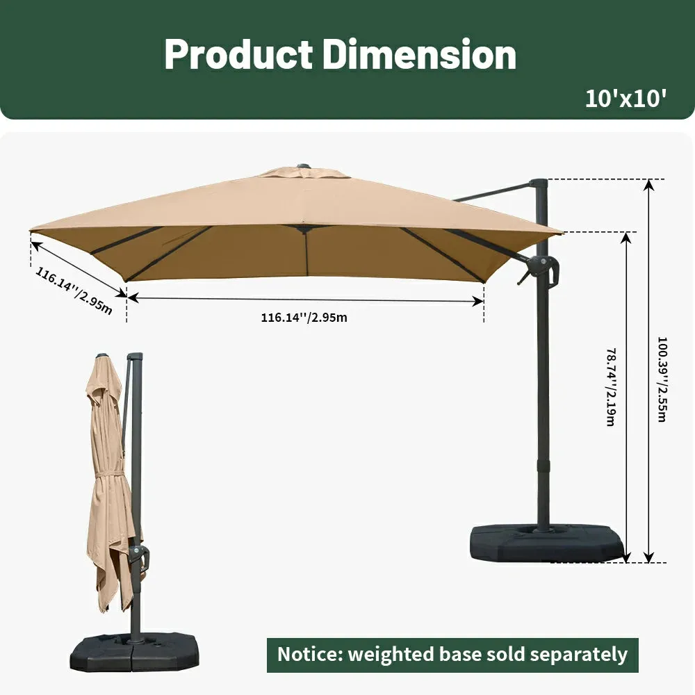 Cantilever Umbrella- Single Top