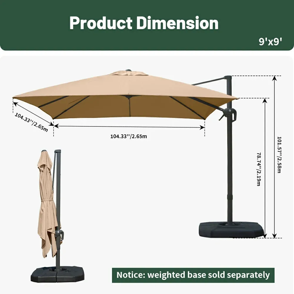 Cantilever Umbrella- Single Top