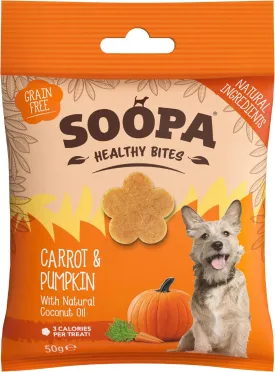 Carrot & Pumpkin Healthy Bites Dog Treats, 50g