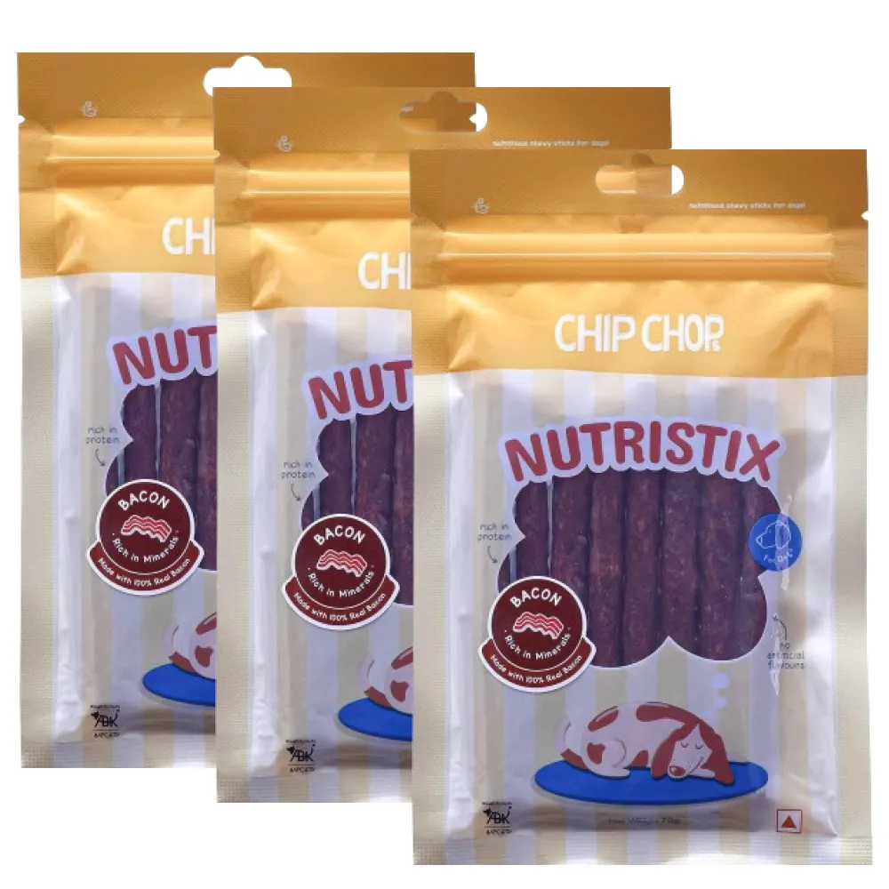 Chip Chops Bacon Nutristix Dog Treats