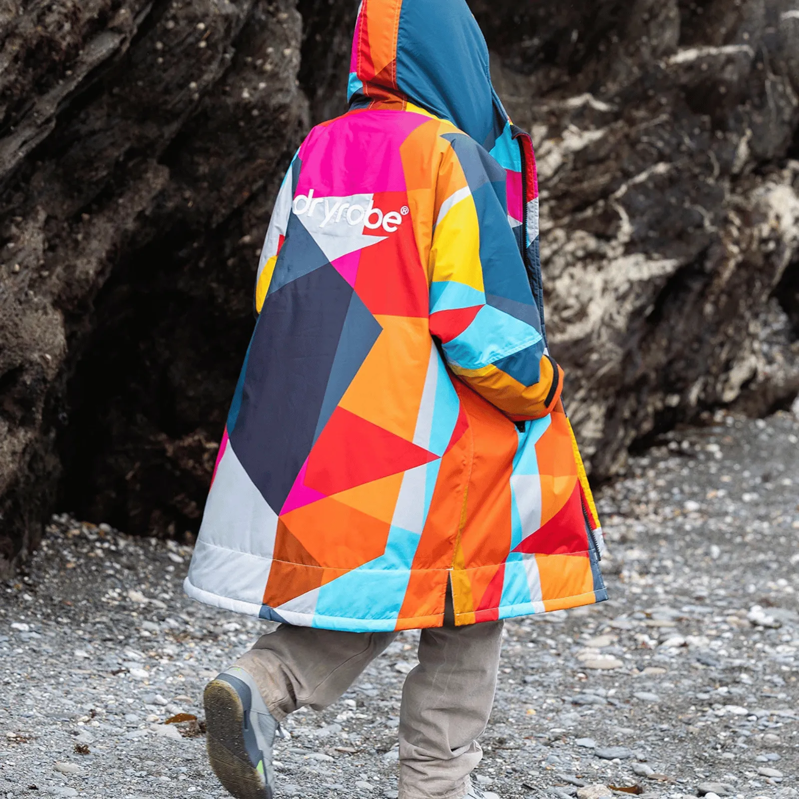 dryrobe Kids Advance Long Sleeve Changing Robe - Abstract Limited Edition