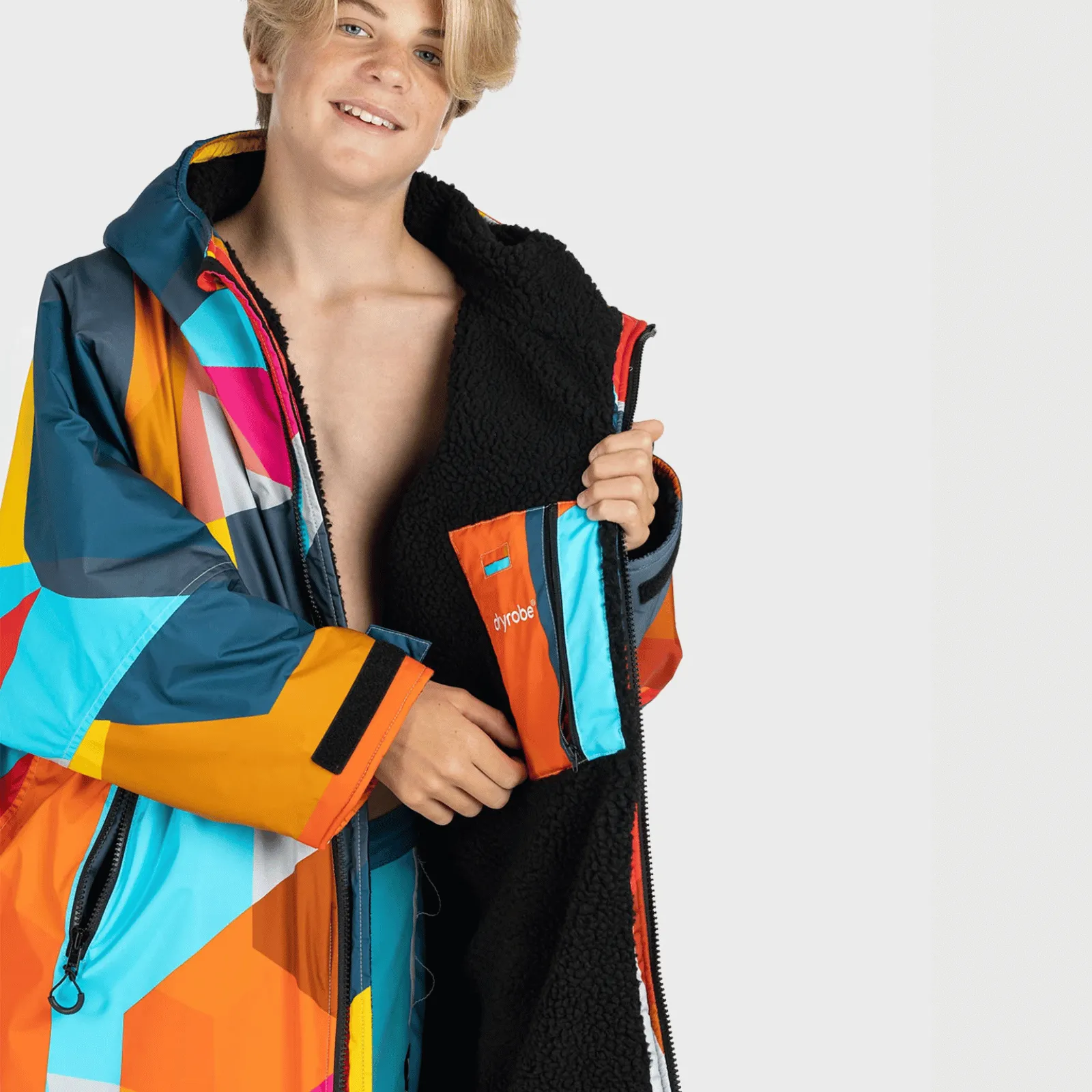 dryrobe Kids Advance Long Sleeve Changing Robe - Abstract Limited Edition