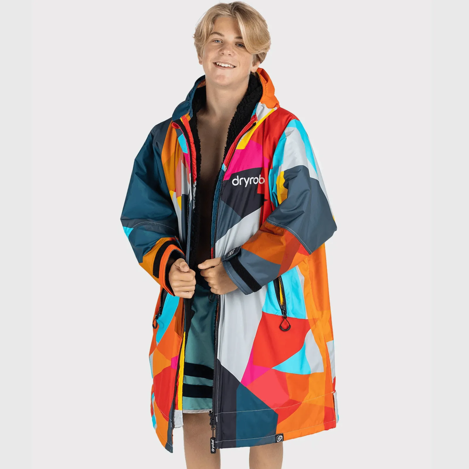 dryrobe Kids Advance Long Sleeve Changing Robe - Abstract Limited Edition