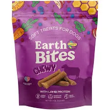 EarthBites Chewy Soft Treats for Dogs Various Flavors Earthborn