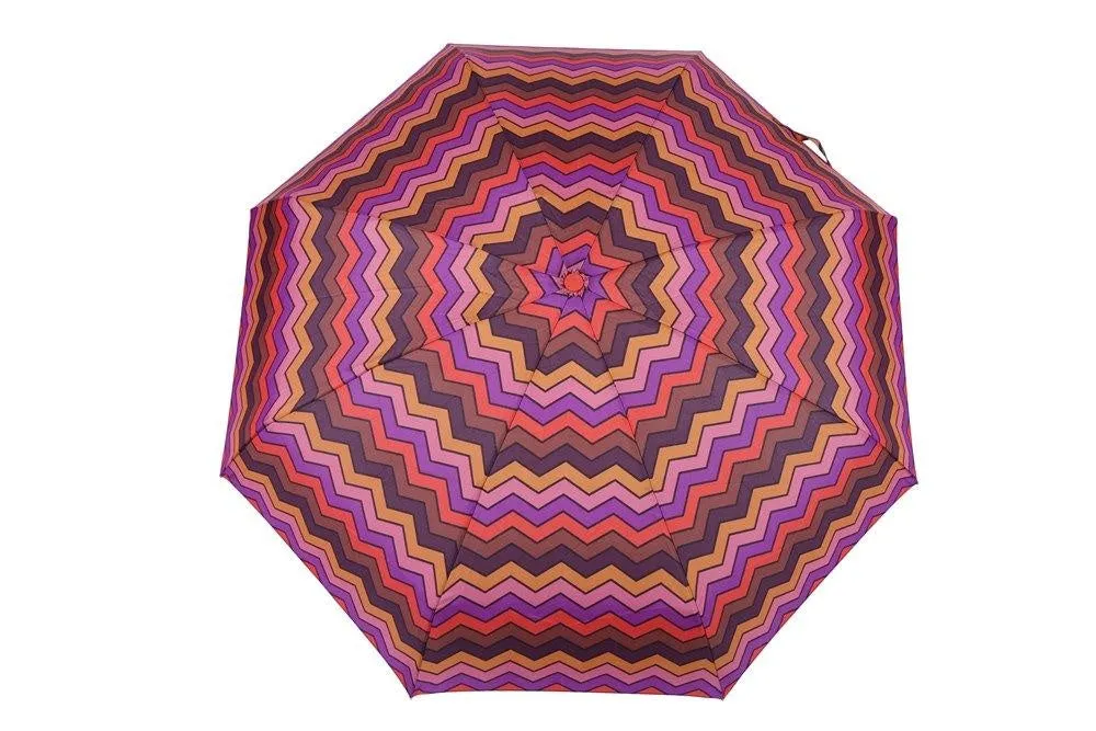 FabSeasons 5 fold Digital Printed Small Compact Manual Orange Umbrella