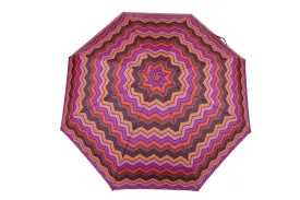 FabSeasons 5 fold Digital Printed Small Compact Manual Orange Umbrella