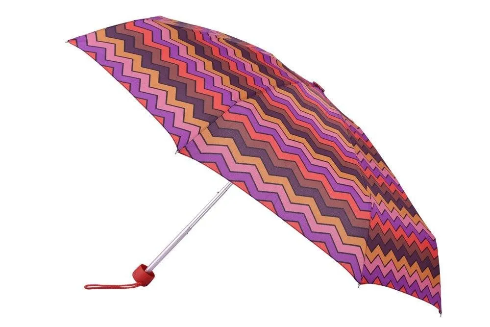 FabSeasons 5 fold Digital Printed Small Compact Manual Orange Umbrella