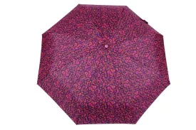 FabSeasons 5 fold Digital Printed Small Compact Manual Pink Flower Umbrella