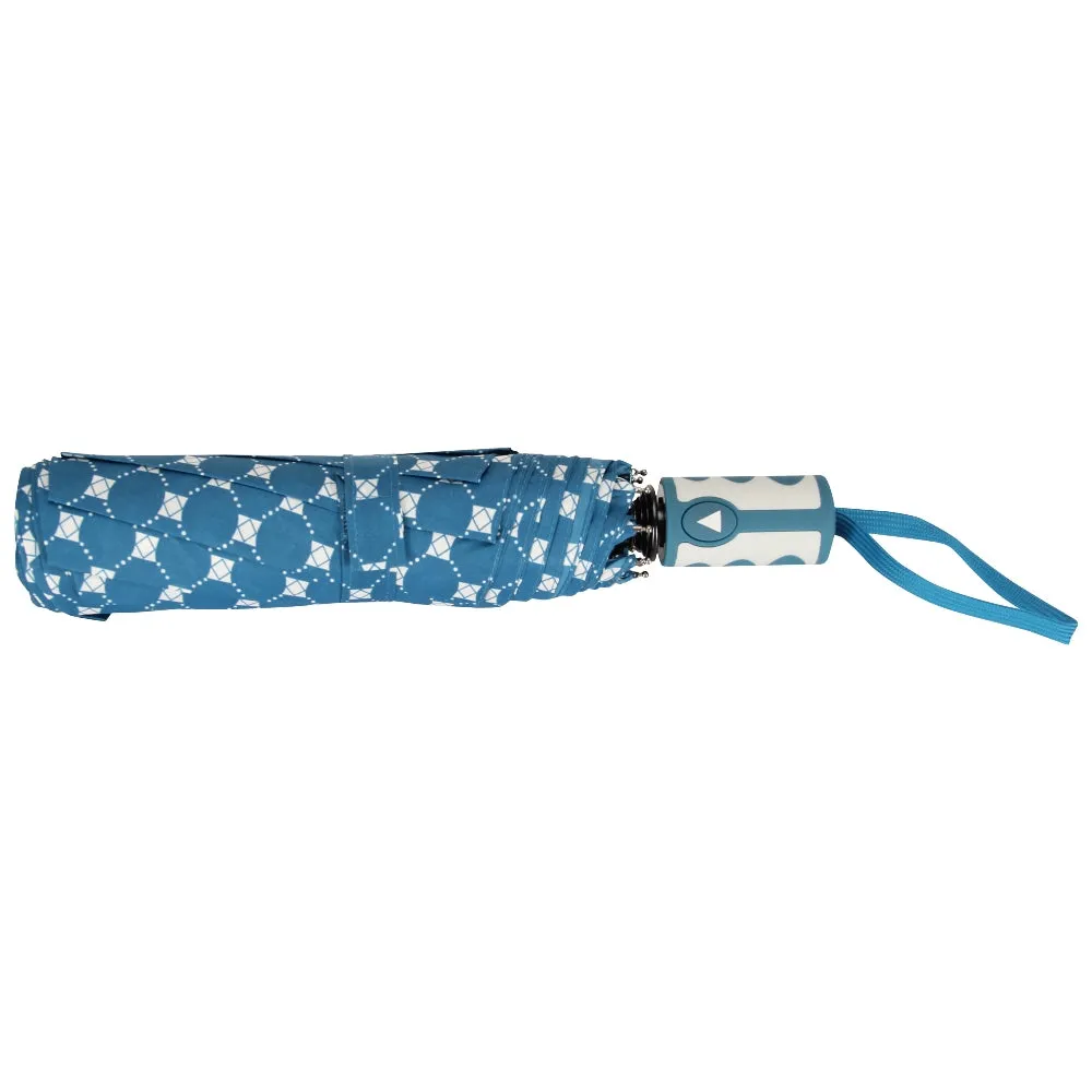 FabSeasons Blue Printed 3 fold fancy Umbrella