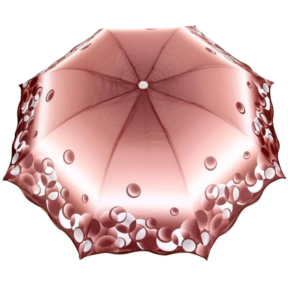 FabSeasons Digital Print Light Brown 3 Fold Fancy Manual Umbrella