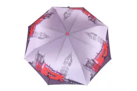 FabSeasons London City Digital Printed 3 Fold Automatic Umbrella
