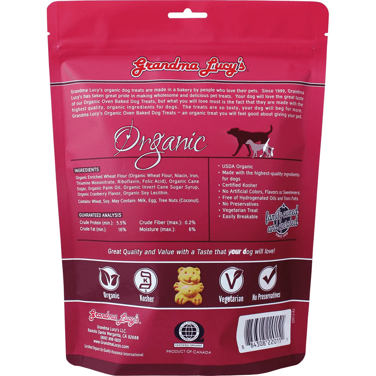 Grandma Lucy's Organic Baked Cranberry Treats