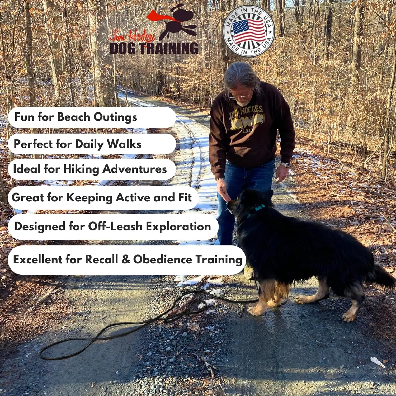 Gummy K9 Biothane Long Line Leash for Dogs, 10,15,20 and 32.5 Feet, Walking Tracking Training Service - Washable Waterproof Lead for Working K9 Groups, Dog and Puppy Owners
