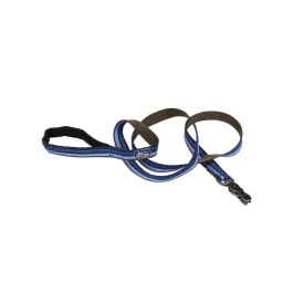 K9 Explorer® Reflective Dog Leash with Scissor Snap, Blue 5/8" x 6'
