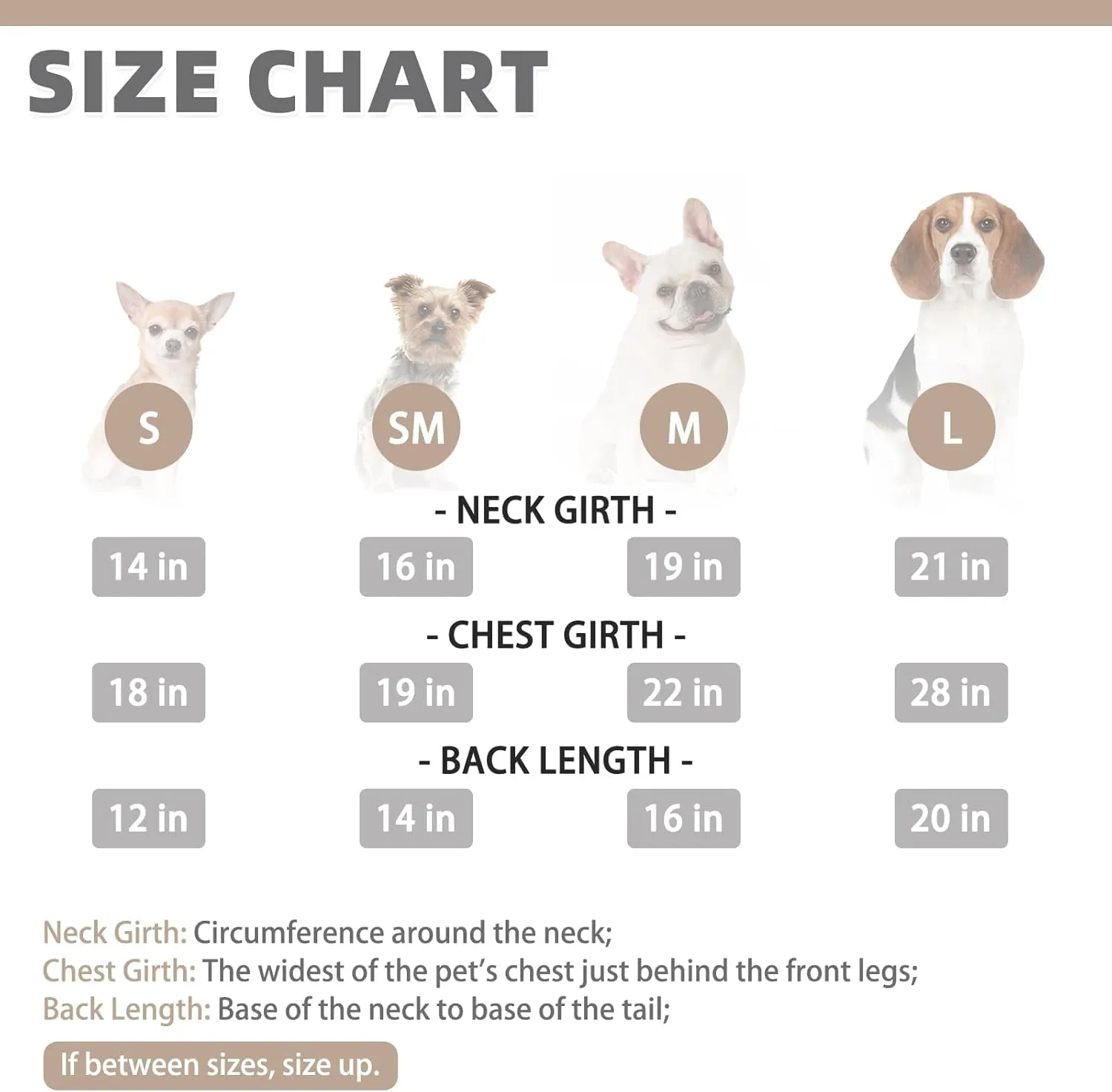 KOOLTAIL Warm Winter Coat for Small Dogs, Waterproof Jacket With Leash Hole, Cold Weather Vest, Soft Pet Hoodie Sweater Clothes for Puppy Cats Girls Boys Beige L