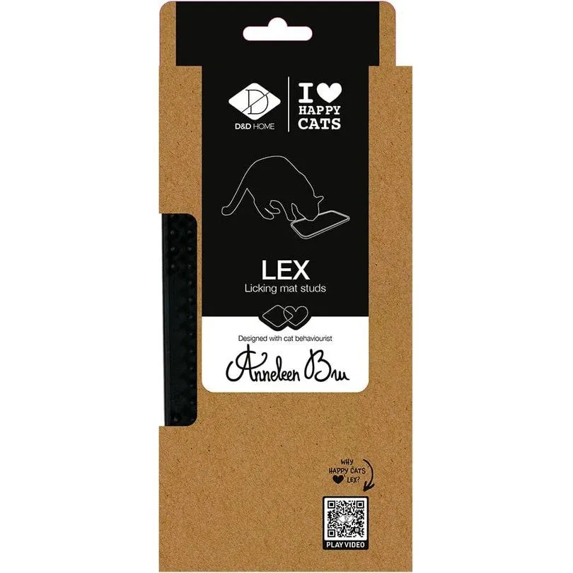 LEX - Licking mat studs 10x20x1,3cm black