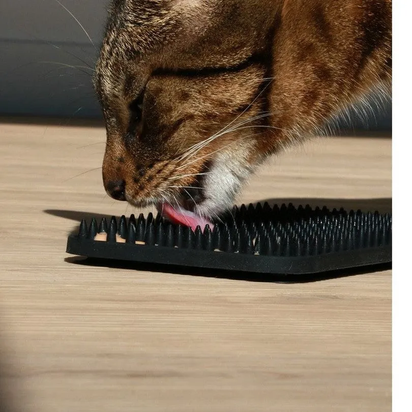 LEX - Licking mat studs 10x20x1,3cm black