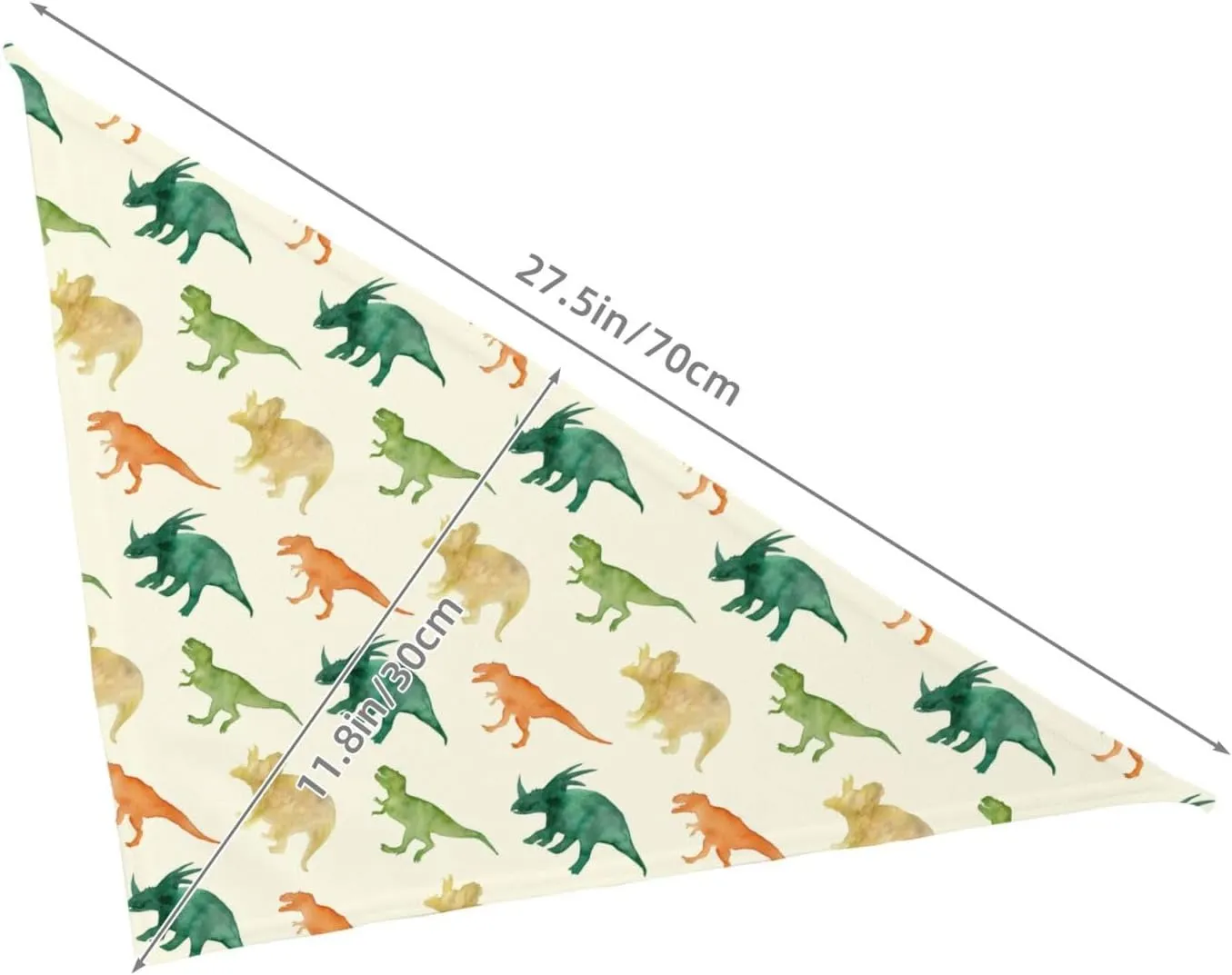Miniature Dinosaurs Green Bones Dog Bandana Scarf Triangle Bibs Pet Accessories Cat Kerchief