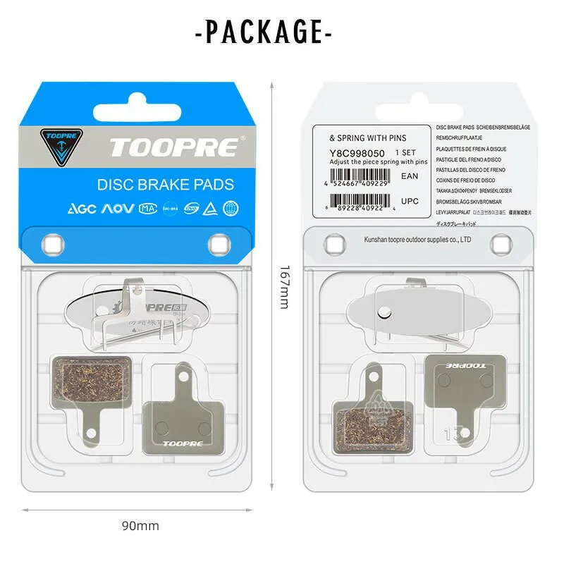 MTB Bicycle Fiber Full Metallic Brake Pads For MT200 MT500 MT410 M575 M495 M486 M485 M355 M395 M315 Fit for Bike Disc Brake Pads