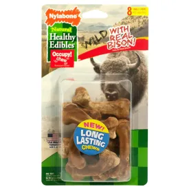 Nylabone Natural Healthy Edibles Wild Bison Chew Treats - 8 ct