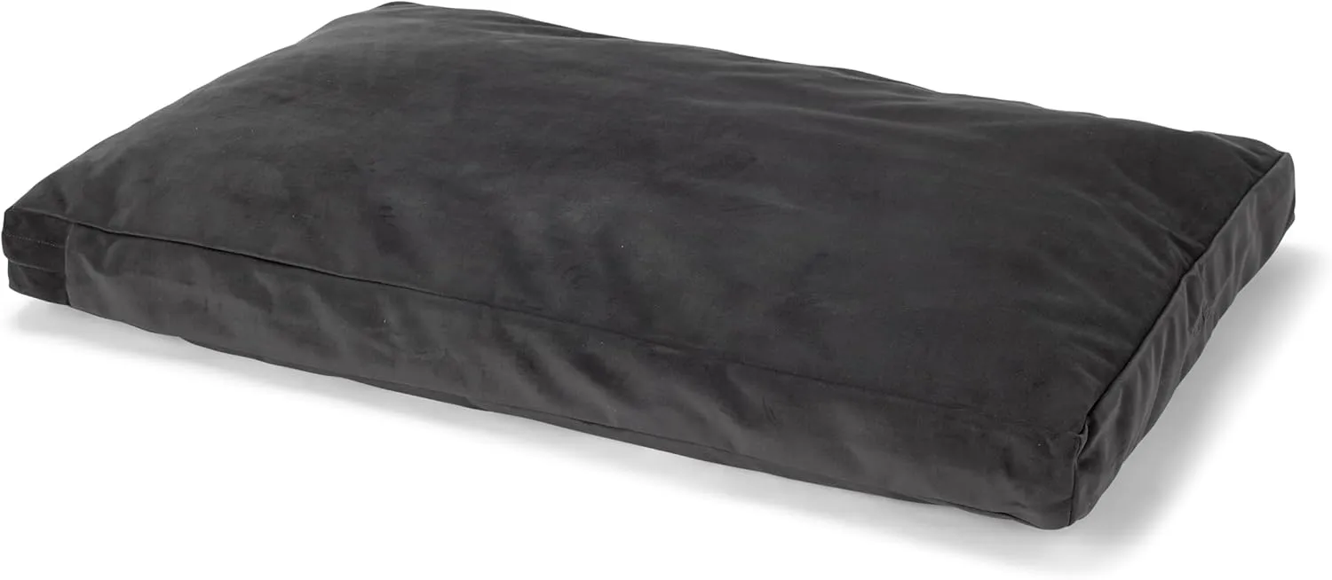 Orvis Toughchew Comfortfill-Eco Platform Dog Bed, Slate - Large