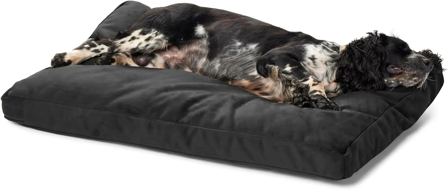 Orvis Toughchew Comfortfill-Eco Platform Dog Bed, Slate - Large