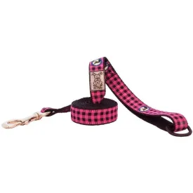 RC Dog Leash Pattern Pink Buffalo Plaid