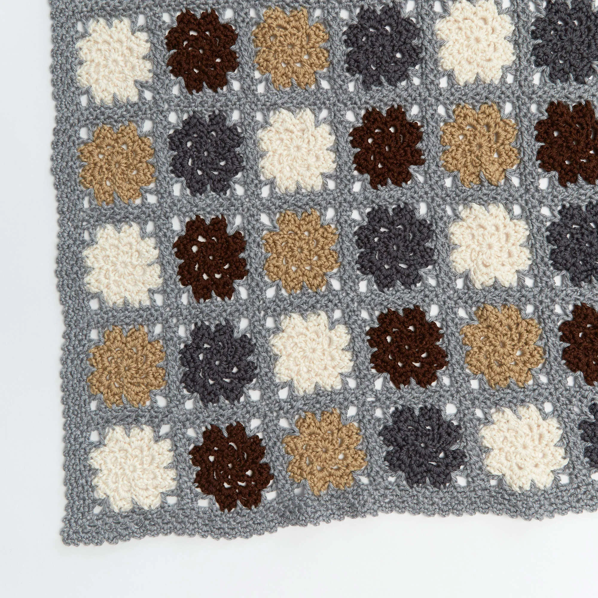 Red Heart Crochet Neutrality Throw