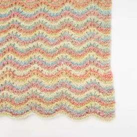Red Heart Rocking Waves Knit Blanket