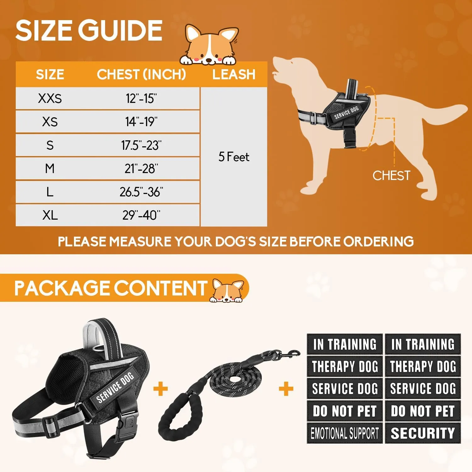 Service Dog ,Animire in Training , 10 ,,(,XS)