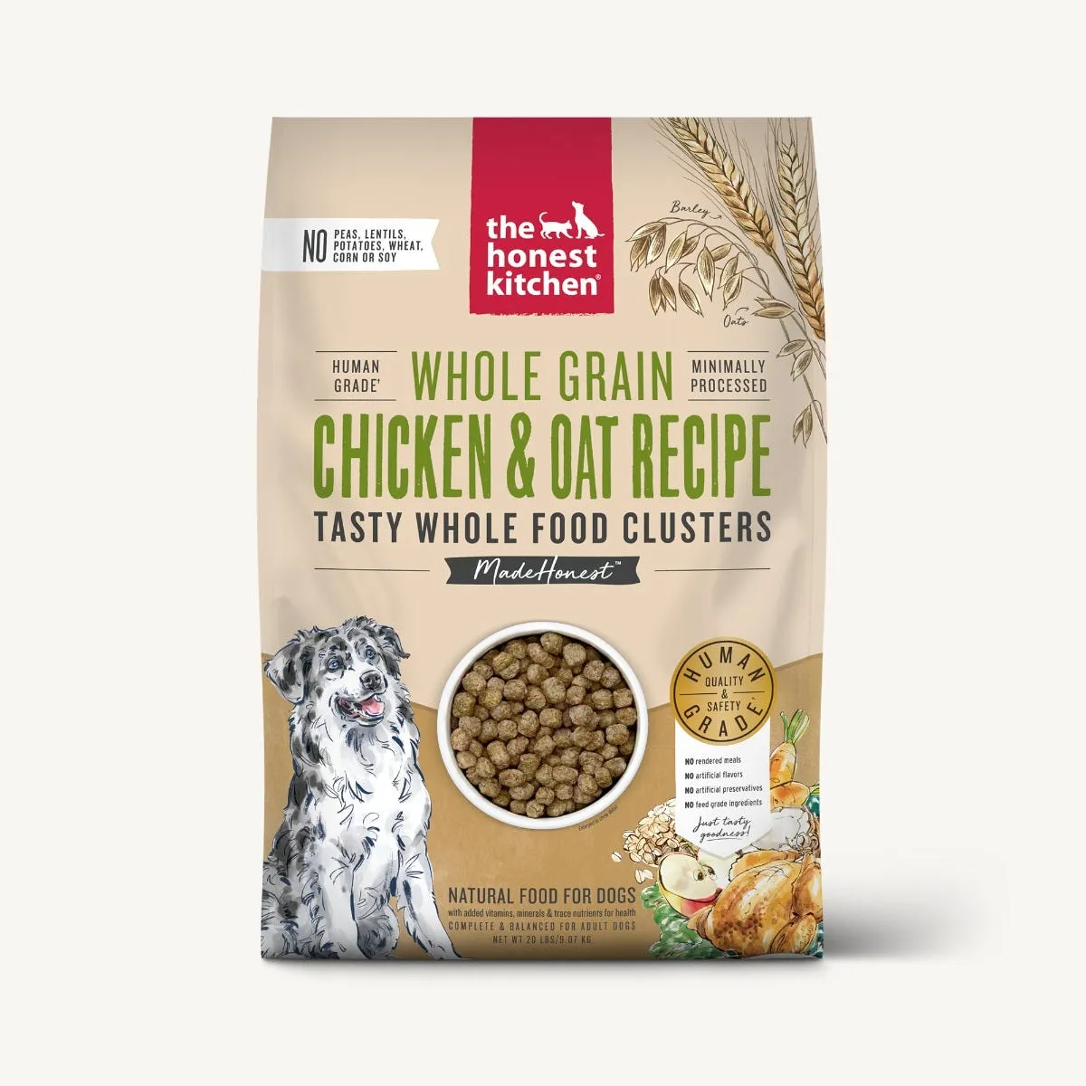 The Honest Kitchen Dry Dog Food Clusters Whole Grain Chicken Recipe