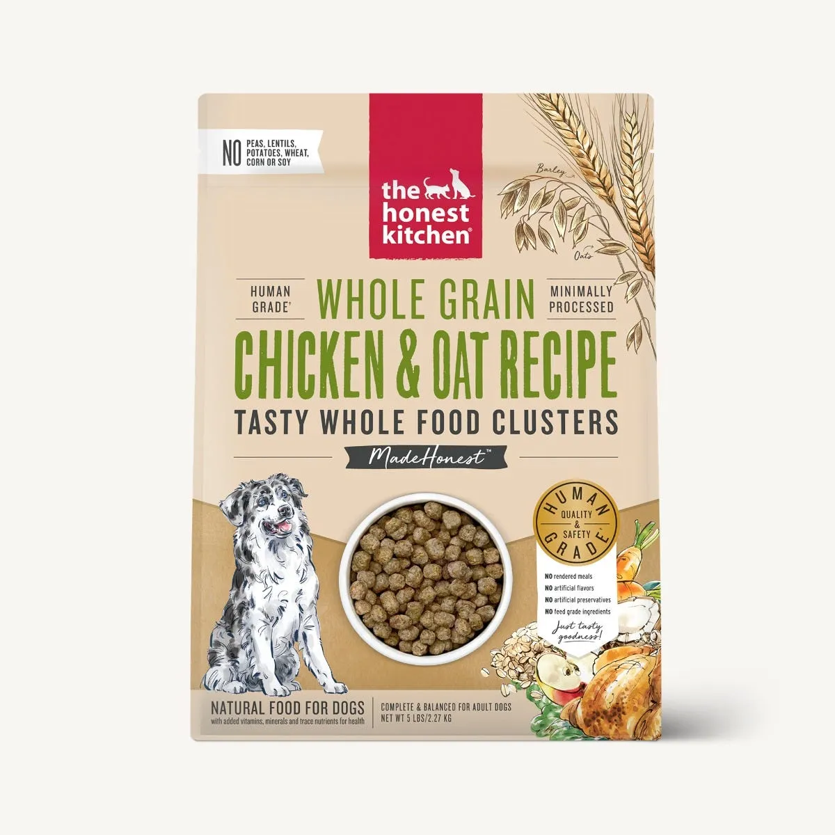 The Honest Kitchen Dry Dog Food Clusters Whole Grain Chicken Recipe